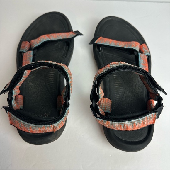 Teva Men's Hiking Sandals Size 8 Shoes Orange Blue Adjustable Outdoor Water Shoe - Picture 3 of 9